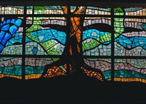 image of a glass mural at the Nairobi National Museum